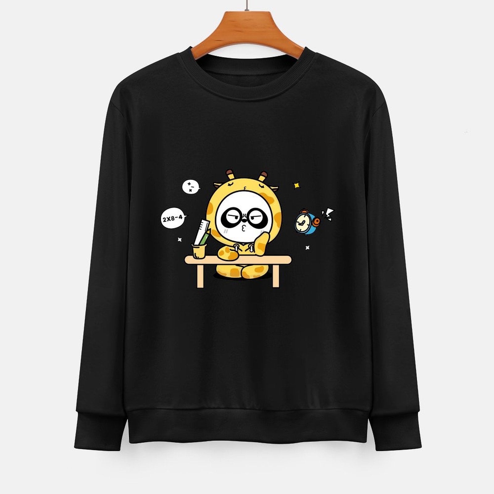 Front Patterned Long Sleeve TopRefined BasicSeries